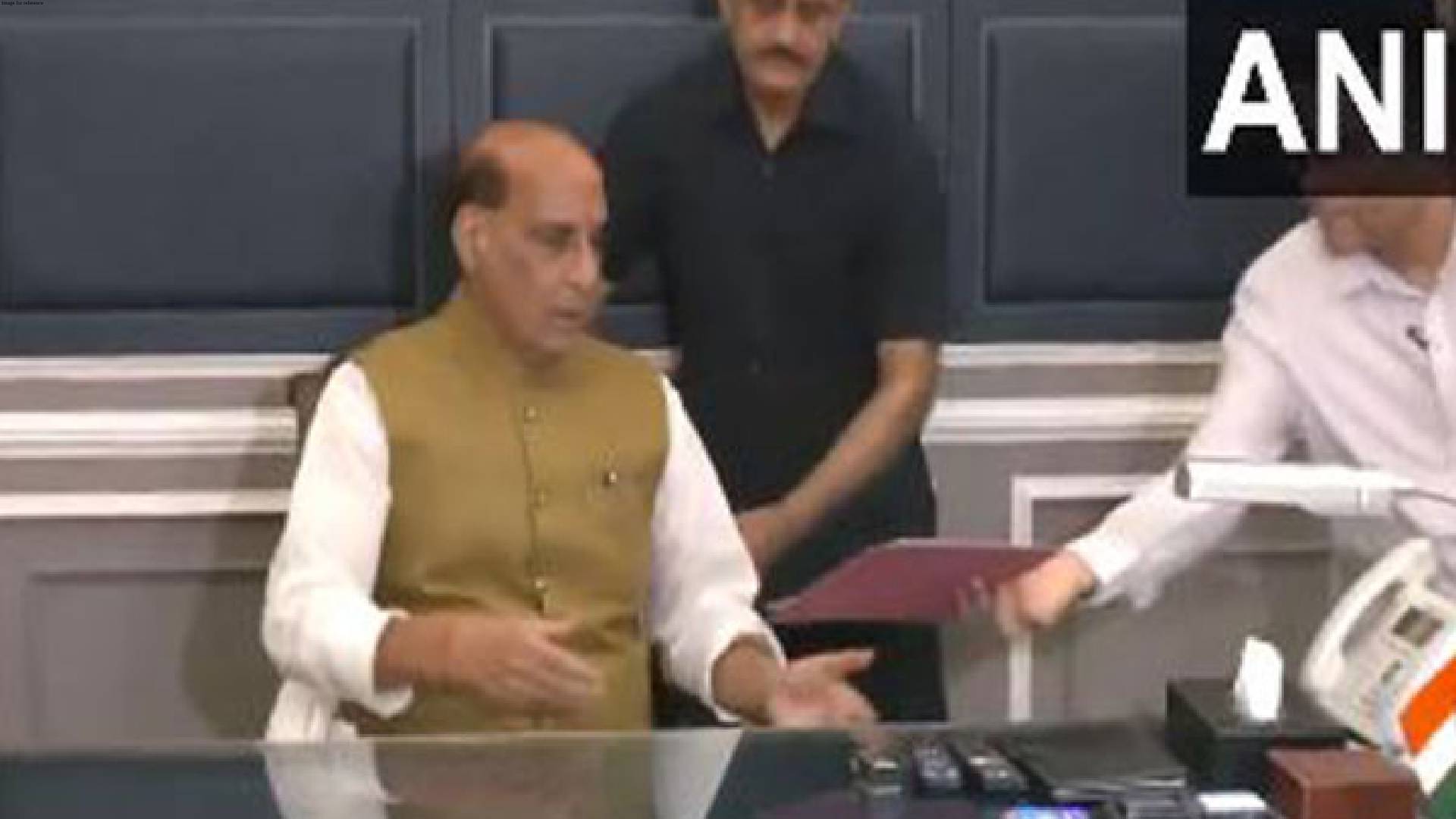 Rajnath Singh takes charge as Union Minister bats for developing self-reliance in defence manufacturing